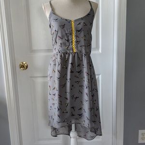 Whimsical Patterned Hi-Low Summer Dress